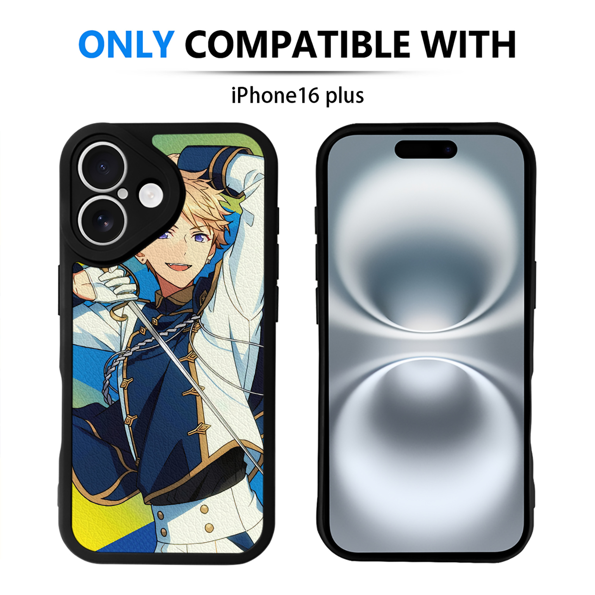 （画像用） あんさんぶるスターズ! Ensemble Stars 【iPhone 16シリーズ対応】シリコンスマホケース（レザー調） 材質：シリコン